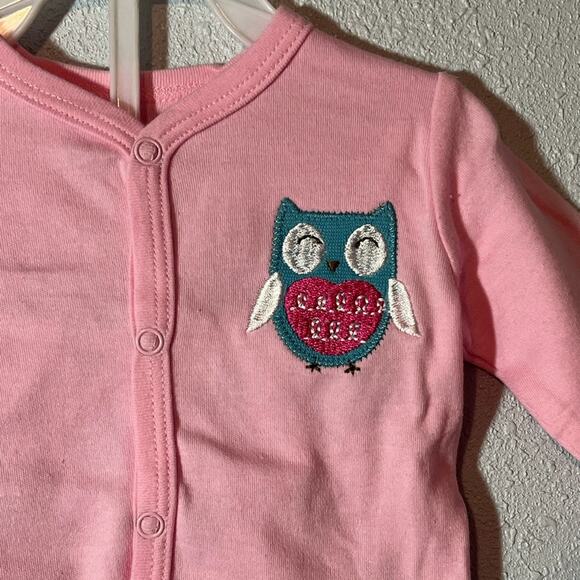 NWT Sweet & Soft Pink & White Owl 5 Piece Layette Set 0-3 Months - Picture 14 of 16